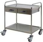 Medicine Trolley 2 Drawer 2 Shelves